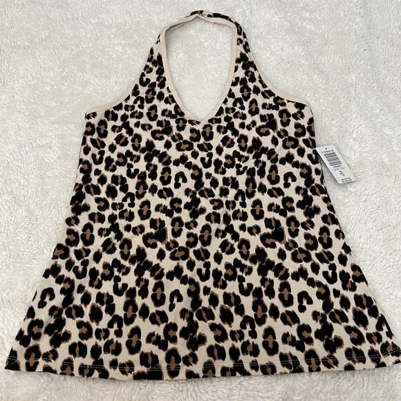 torrid Tops - NWT Torrid Women’s Halter Cheetah CottonShirt Plus Sz 00 Mob Wife Classic Glam